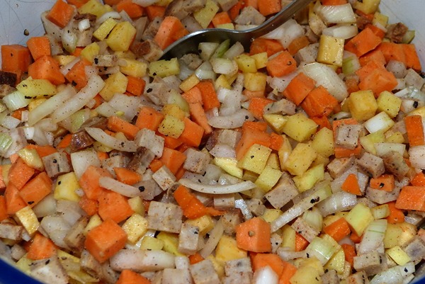 Vegetables - овощи для начинки Корниш пасти