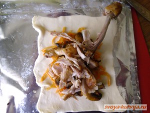 блюда из грибов и курицы