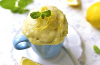 Простой рецепт лимонного кекса в кружке